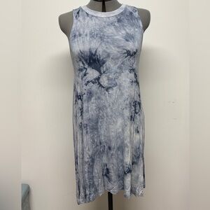 Wishful Park Blue Tie-Dye Midi Dress